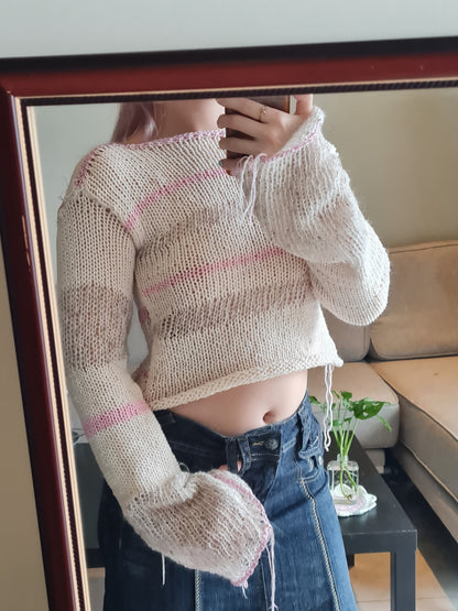 Reversible Scrappy Knit Sweater