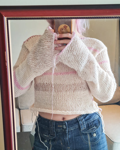 Reversible Scrappy Knit Sweater