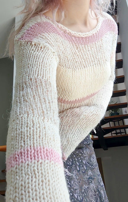 Reversible Scrappy Knit Sweater