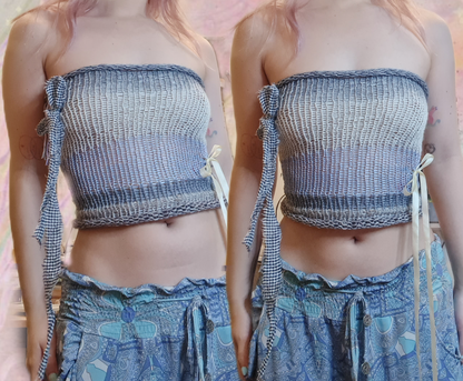 Scrappy Blue Knit Top