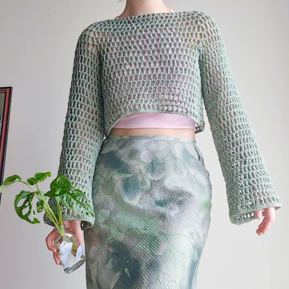 Ivy Mesh Crochet Pullover [CUSTOM]